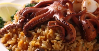 Receta de Arroz con pulpo