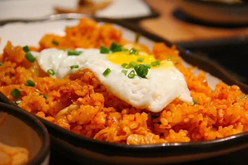 Receta de Arroz con tomate  y huevo