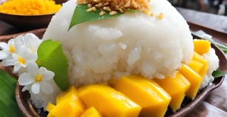 Receta de Arroz Pegajoso con Mango