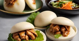 Recipe of Soy Sauce Chicken Bao (Braised Chicken Buns)