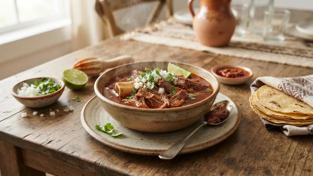 Receta de Birria de res: receta mexicana de Jalisco con consomé