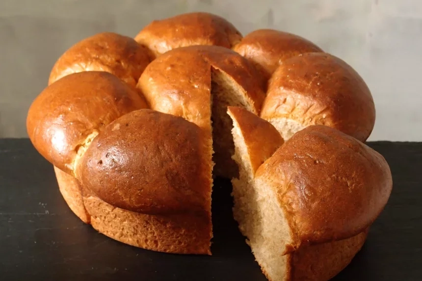 Receta de Brioche con aroma a roscón de reyes en panificadora.