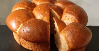 Receta de Brioche con aroma a roscón de reyes en panificadora.