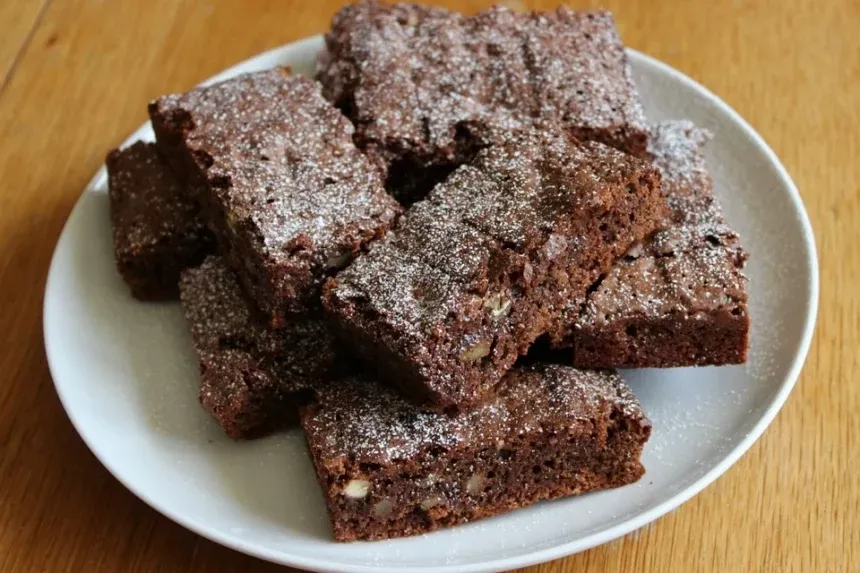 Receta de Brownie al microondas.