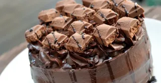 Recipe of Brownie with speculoos with truffles and walnuts