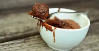 Receta de Brownie en microondas