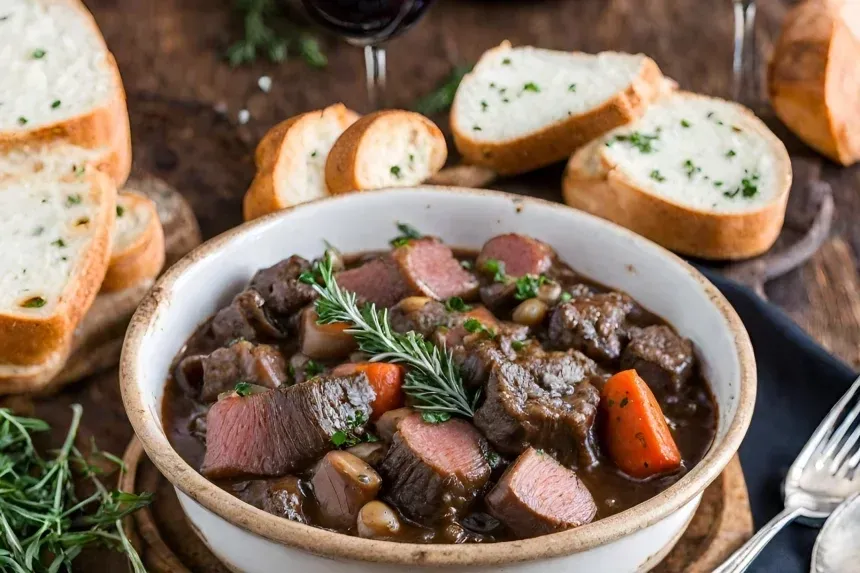 Receta de Buey Bourguignon