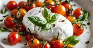 Recipe of Burrata with Cherry Tomatoes