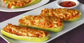 Recipe of Baked zucchini with cream cheese