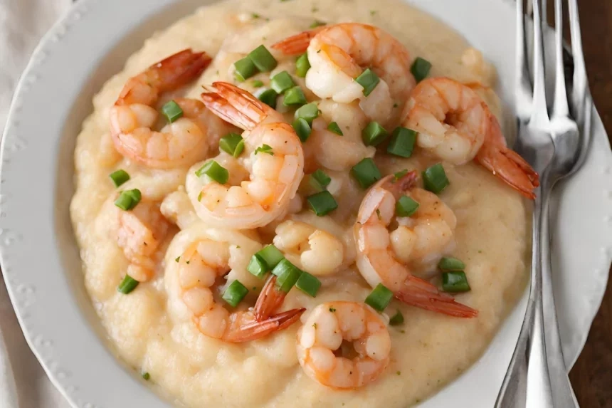 Receta de Camarones y Grits