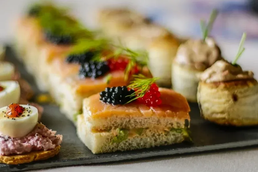 Recipe of Christmas canapes.