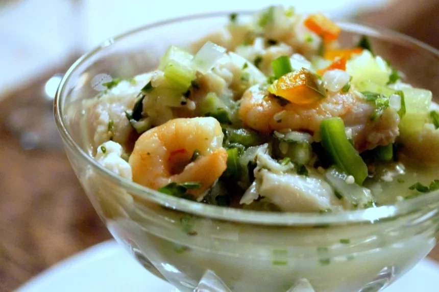 Receta de Ceviche chorito-camarón