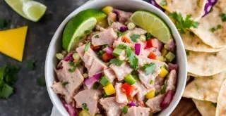 Recipe of Tuna Ceviche with Fried Tortillas