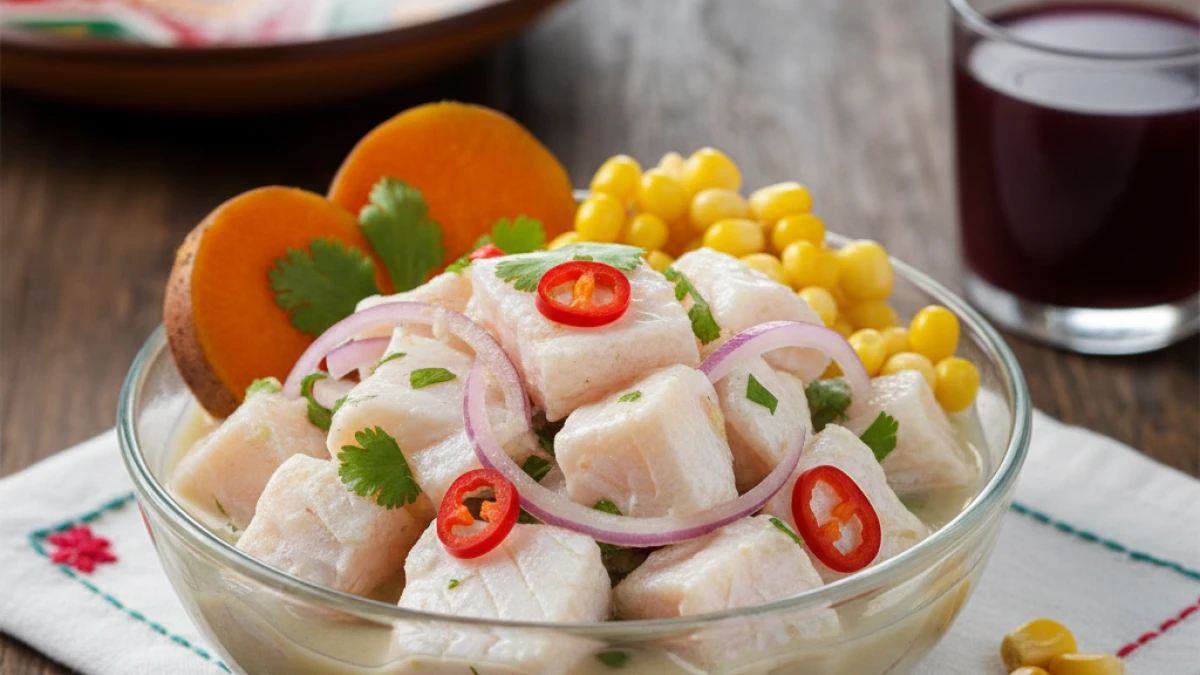 Recipe of Peruvian corvina ceviche