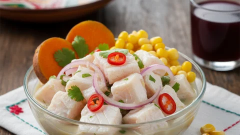 Recipe of Peruvian corvina ceviche