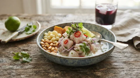 Ceviche de pescado clásico peruano: fresco, cítrico y listo en 20 minutos
