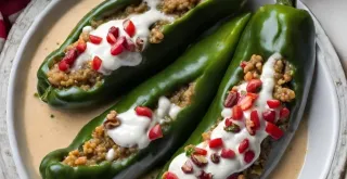 Recipe of Stuffed Peppers in Walnut Sauce