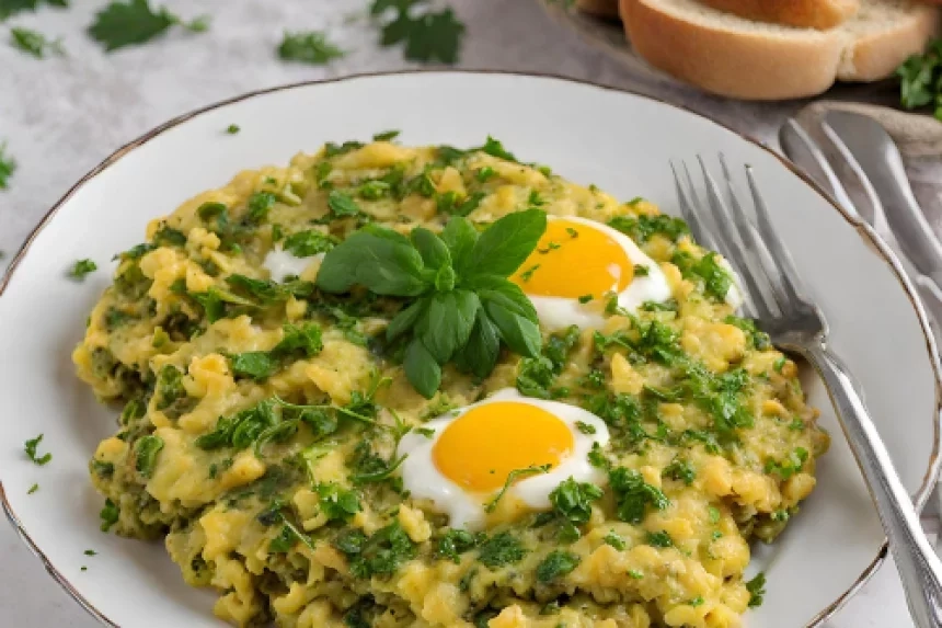 Recipe of Georgian Scrambled Eggs with Herbs