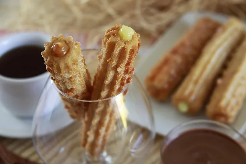 Recipe of Churros with ice cream