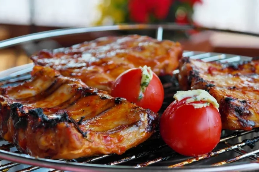 Receta de Costillar al merken berenjena horneada rellena con champiñones