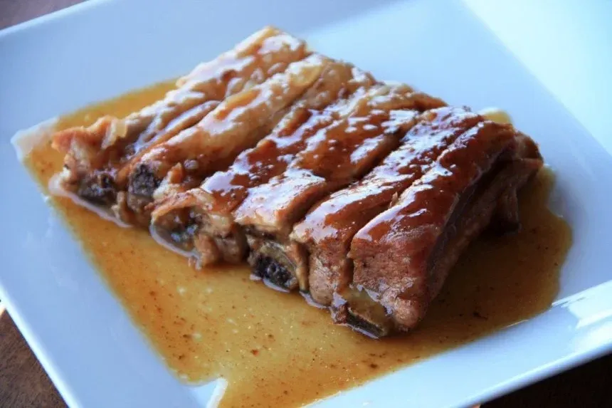 Recipe of Pork ribs with teriyaki sauce