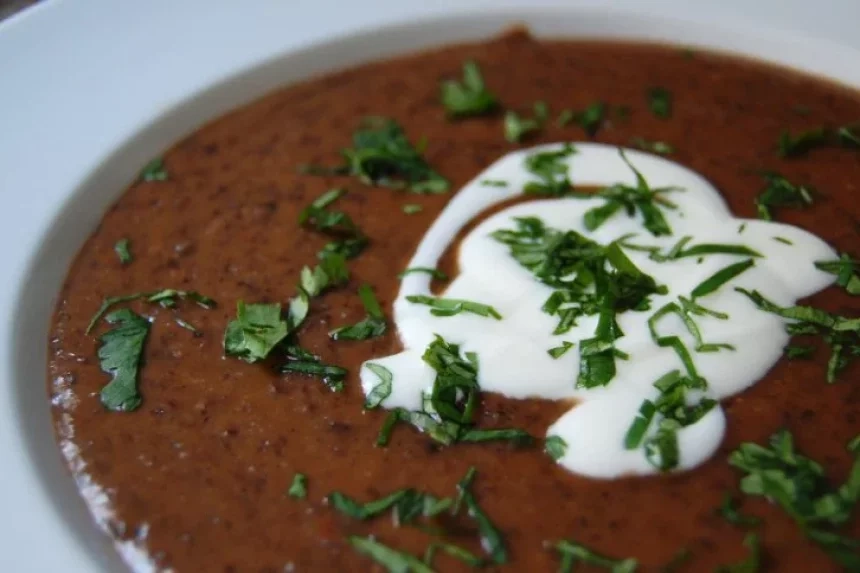 Receta de Crema de porotos negros