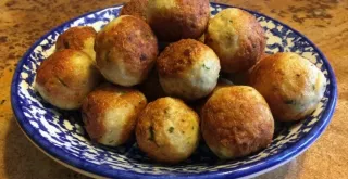 Recipe of Potato croquettes stuffed with cheese and bacon