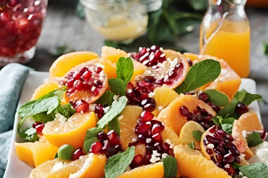 Recipe of Winter Citrus Salad with Honey Mint Dressing