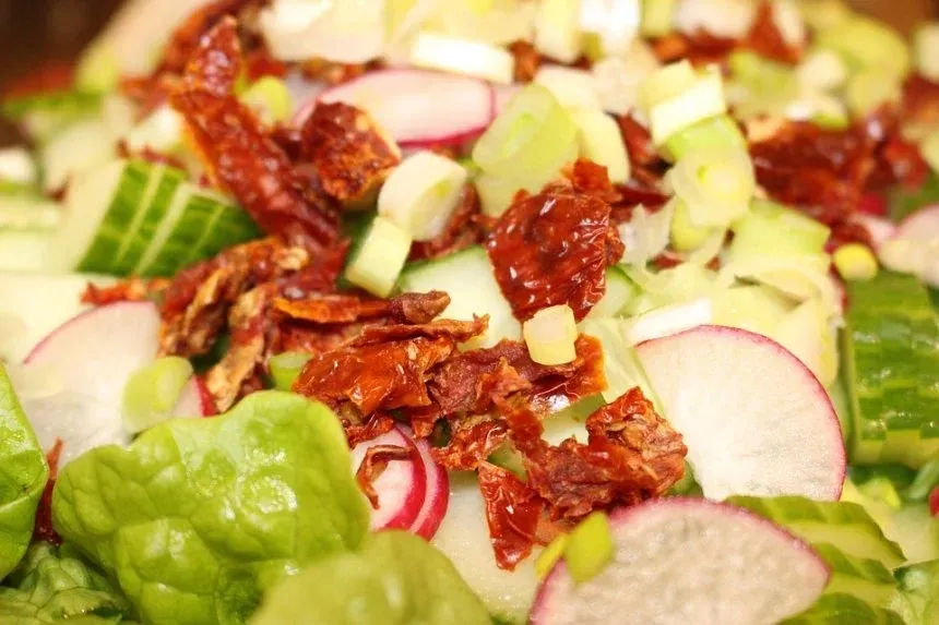 Recipe of Summer salad on toast with avocado