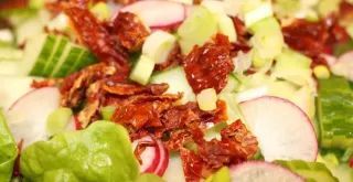 Recipe of Summer salad on toast with avocado