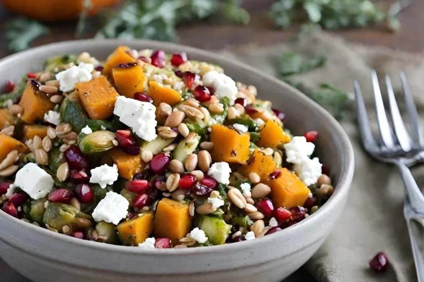 Receta de Ensalada de Verduras de Invierno y Farro