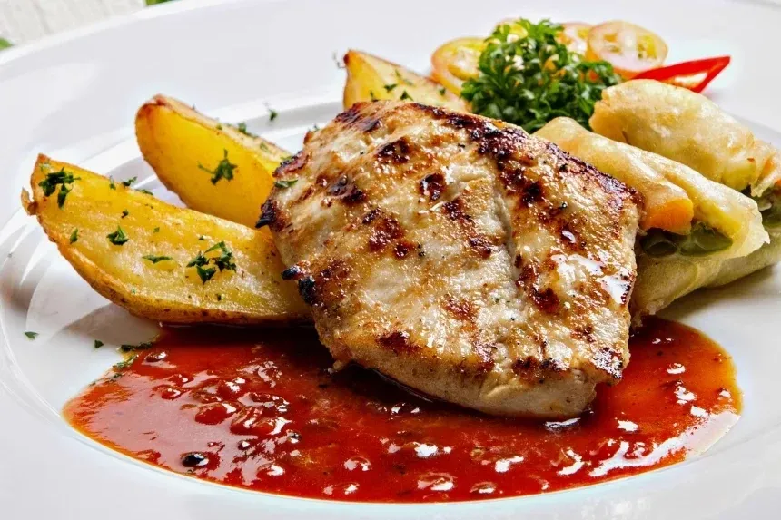 Recipe of Chicken fillets served in marinade sauce