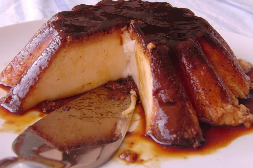 Receta de Flan de turrón