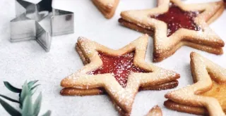 Recipe of Biscuits with tricolor ratatouille jam.