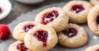 Recipe of Raspberry Almond Thumbprint Cookies