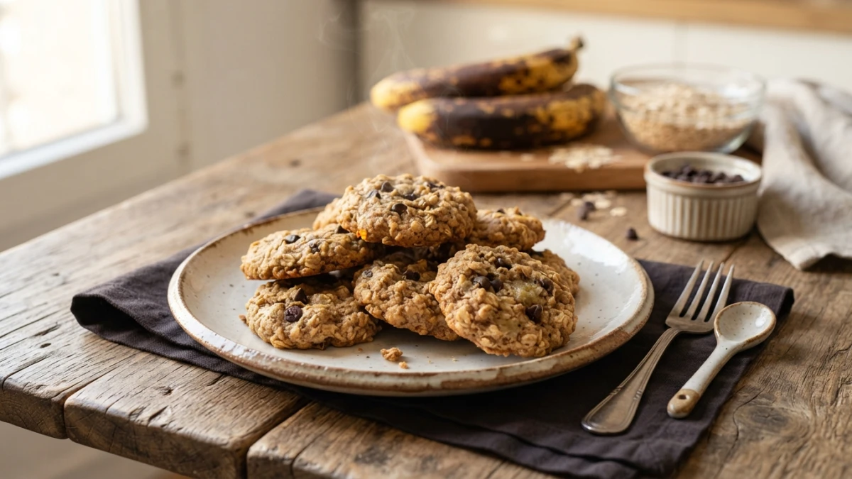Recipe of Oatmeal Banana Cookies: Easy No-Added-Sugar Recipe in 25 Minutes