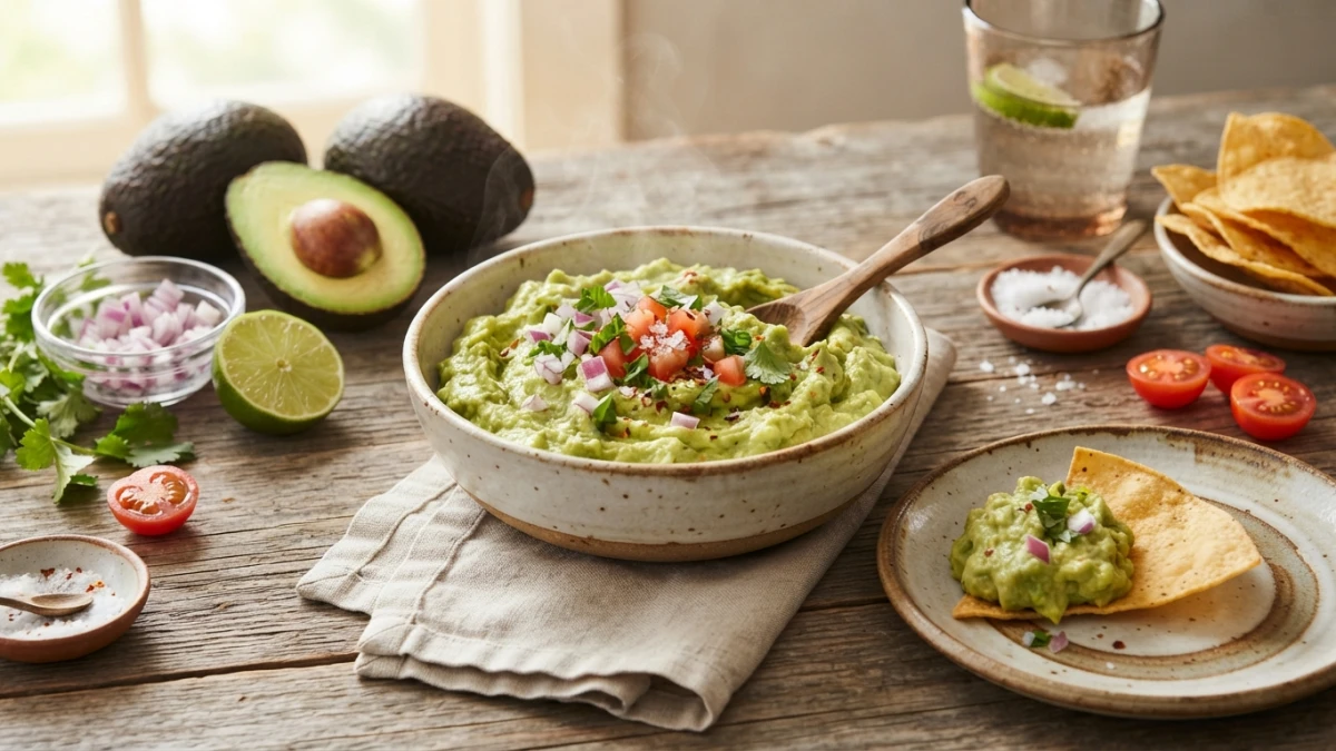 Receta de Guacamole casero en 5 minutos: cremoso, fresco y con el punto justo de lima