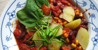 Recipe of Bean stew with green beans and potatoes