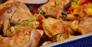 Recipe of Potato stew with chicken.