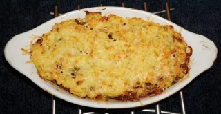 Receta de Guiso de vacuno con polenta gratinada