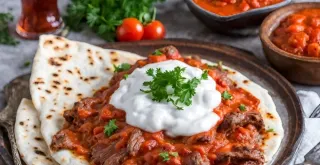 Receta de Iskender Kebab