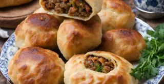 Recipe of Georgian Meat-filled Bread