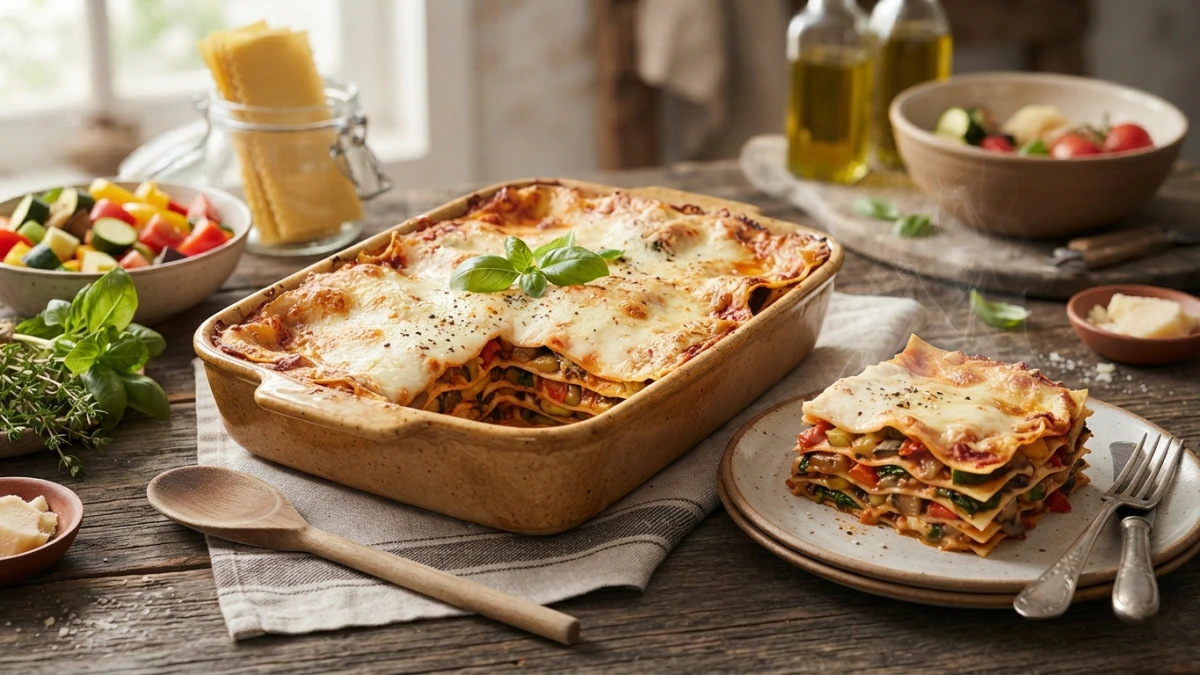 Recipe of Vegetable Lasagna with Bechamel: Easy Vegetarian Recipe