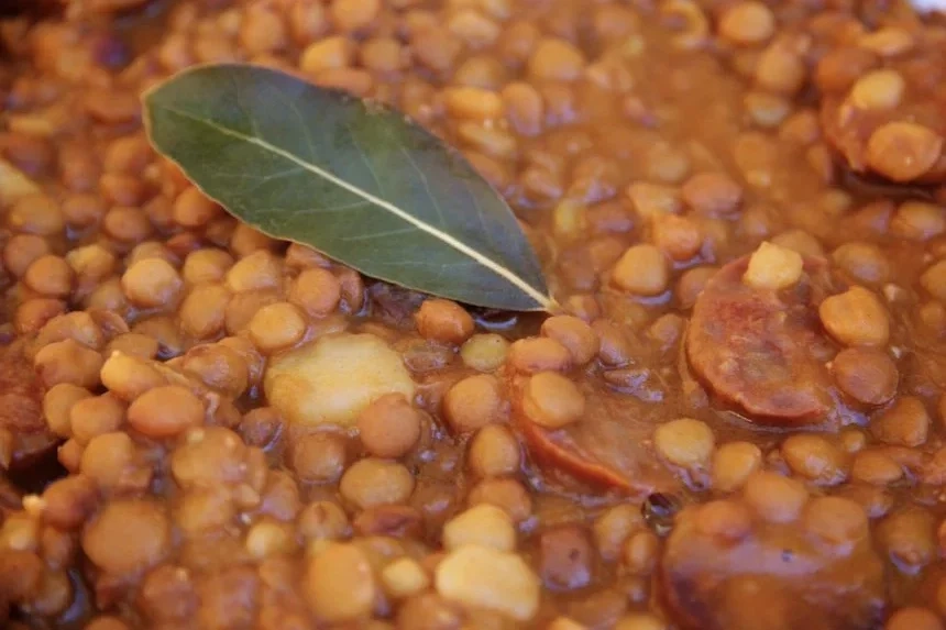 Receta de Lentejas caseras con chorizo