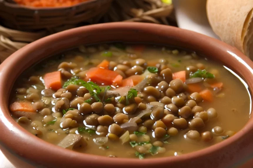 Receta de Lentejas con verduras.