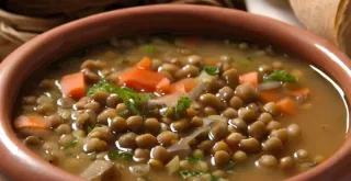 Recipe of Lentils with vegetables.