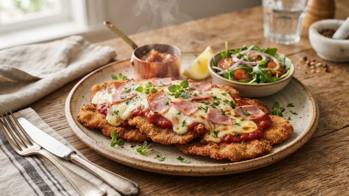 Receta de Milanesa napolitana: receta argentina crujiente con jamón y queso