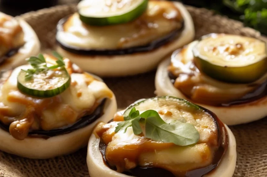 Receta de Mini pizzas de berenjena