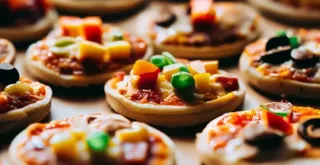 Recipe of Quick vegetarian mini pizzas