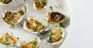 Recipe of Oysters on a bed of vegetables